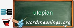 WordMeaning blackboard for utopian